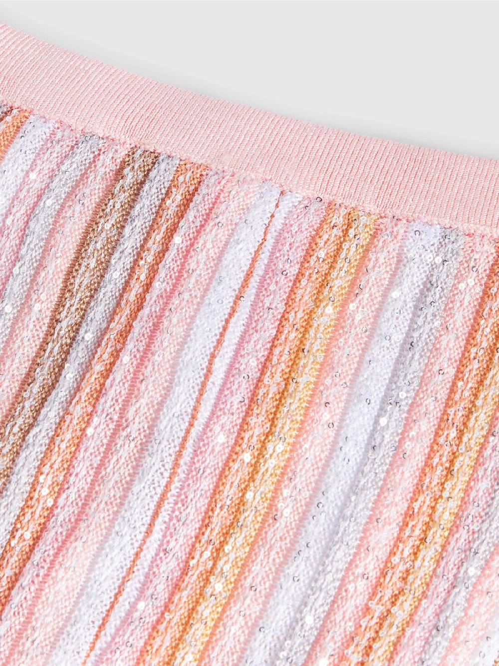Missoni Pantaloni in maglia di viscosa plissée con paillettes 2025