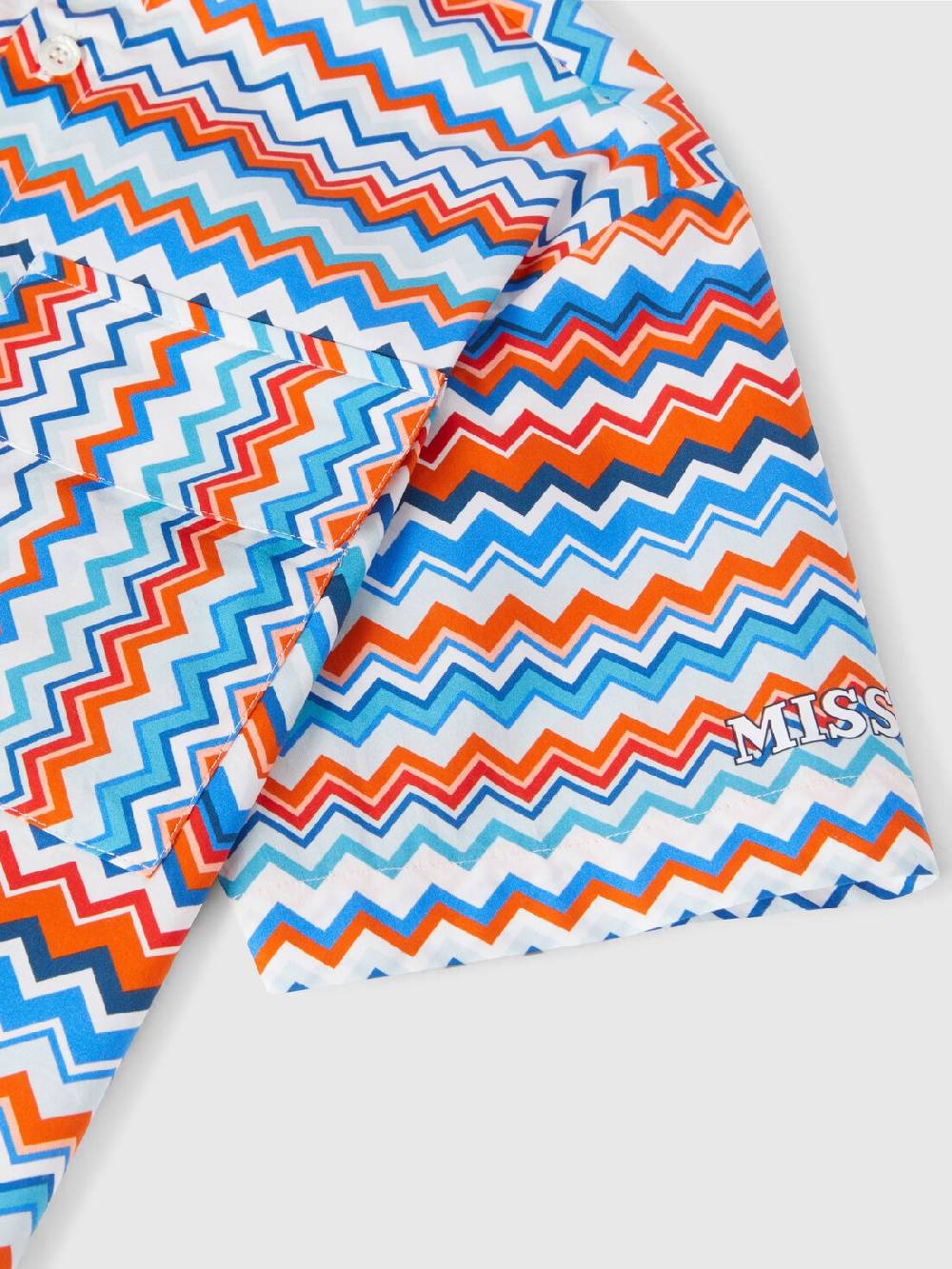 Missoni Camicia a maniche corte in cotone zig zag Flash Sale