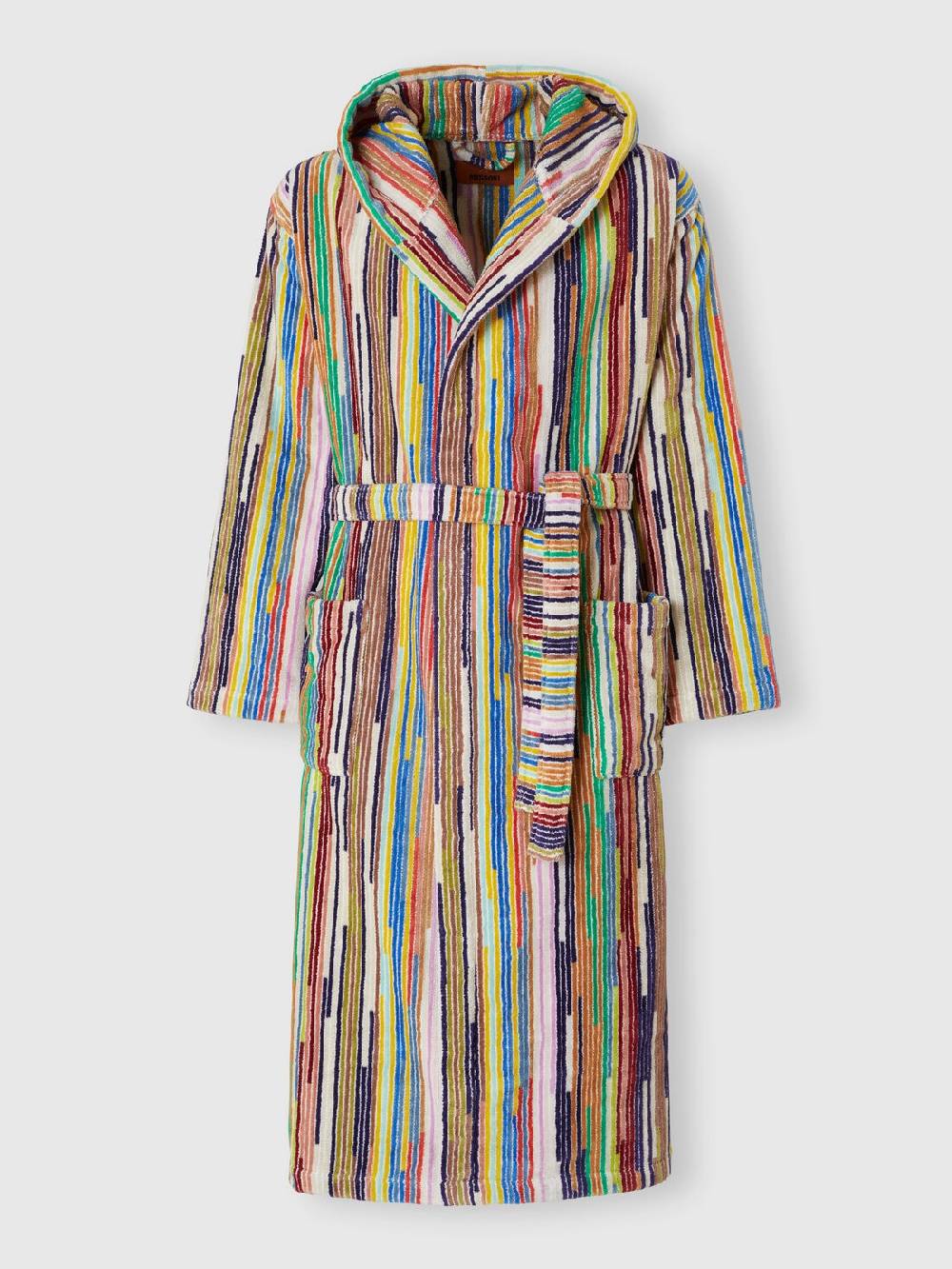 Missoni Accappatoio Melody in spugna di cotone a righe verticali Fino Al -60%