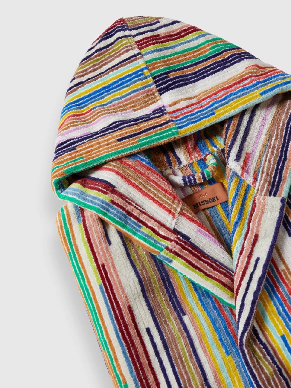 Missoni Accappatoio Melody in spugna di cotone a righe verticali Fino Al -60%