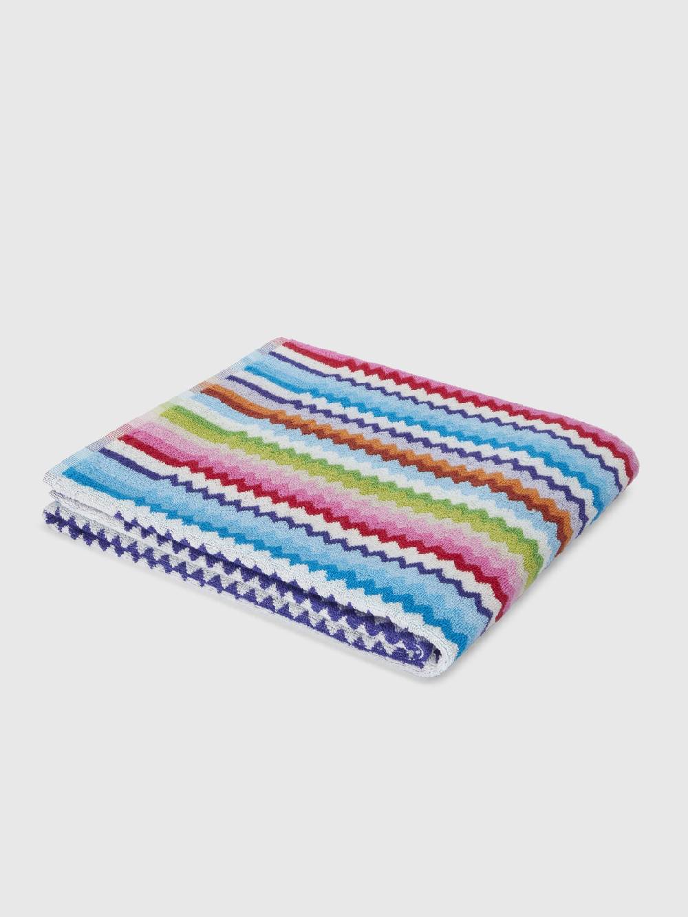 Missoni Telo da bagno 150x100 cm Riverbero in spugna di cotone zig zag Sconto