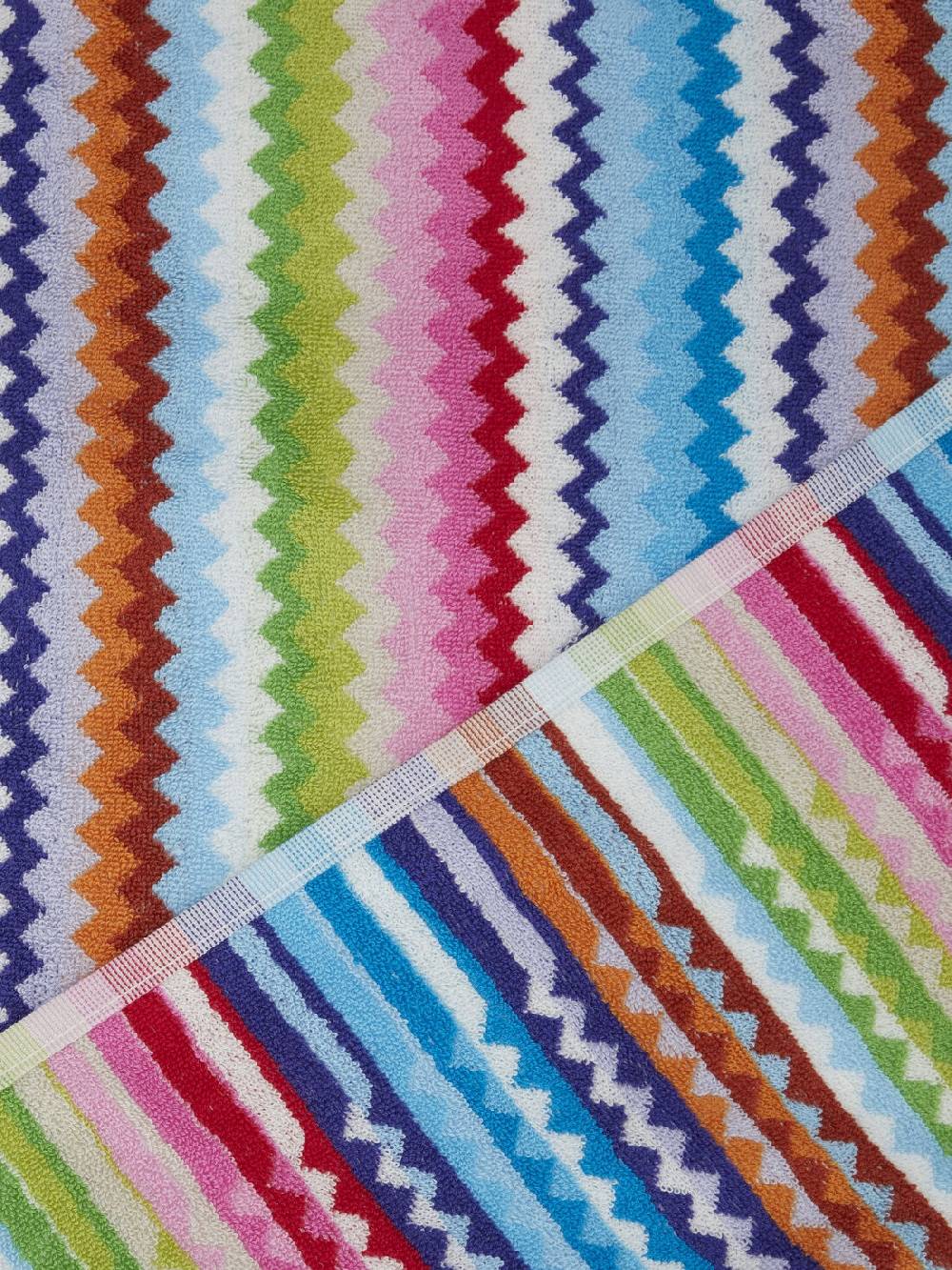 Missoni Telo da bagno 150x100 cm Riverbero in spugna di cotone zig zag Sconto