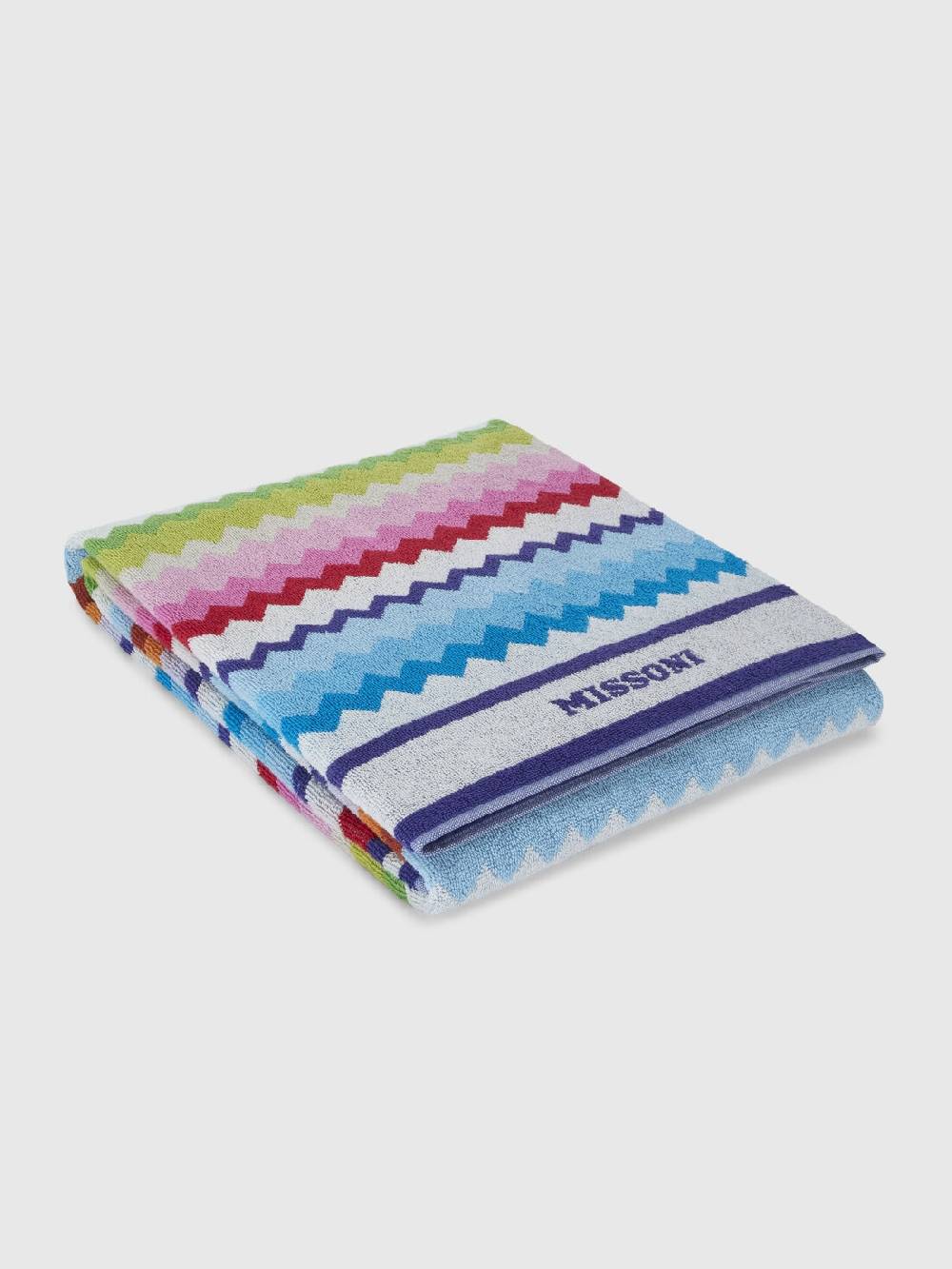 Missoni Telo mare 100x180 cm Riverbero in spugna di cotone zig zag Offerta