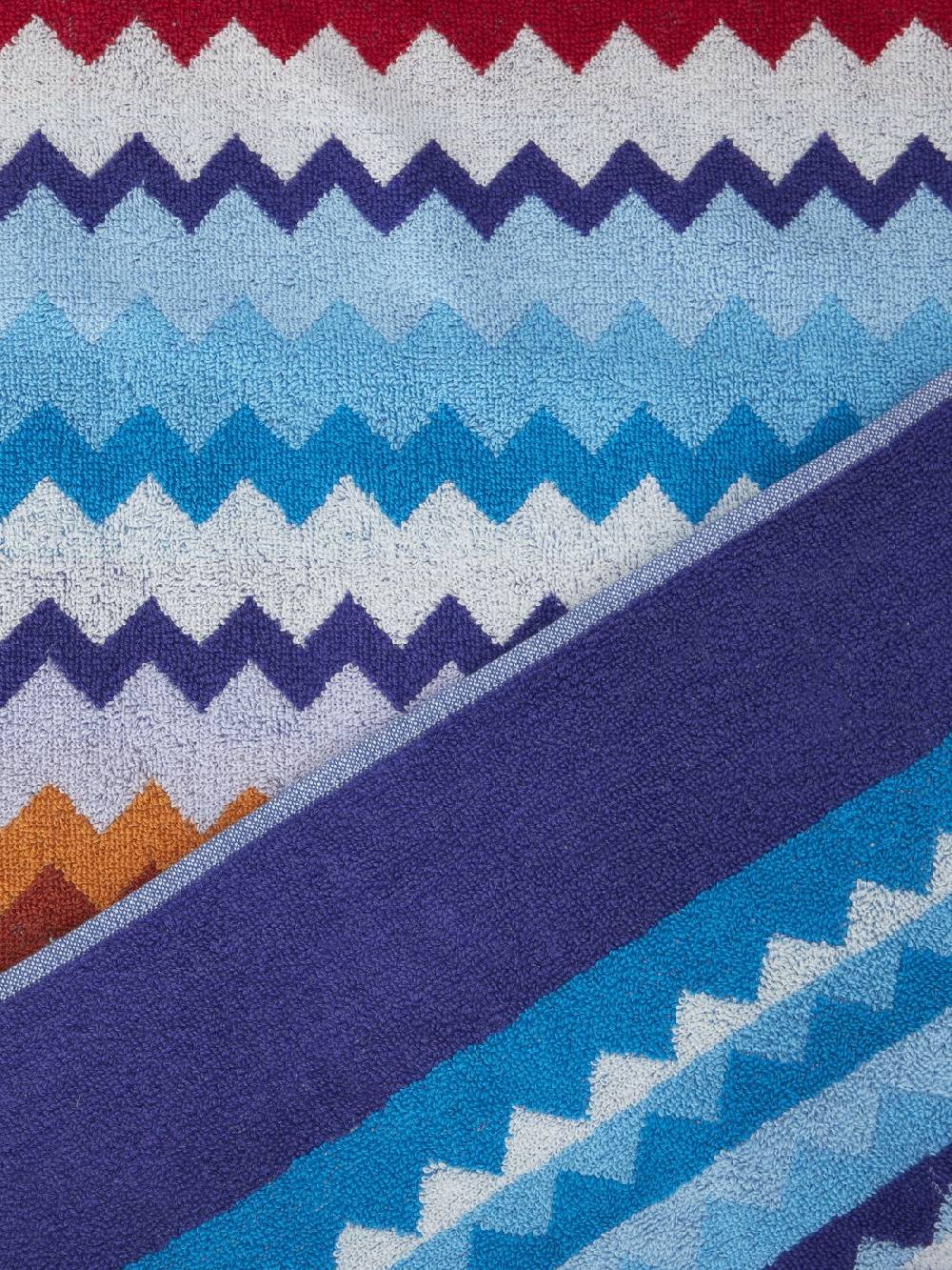 Missoni Telo mare 100x180 cm Riverbero in spugna di cotone zig zag Offerta