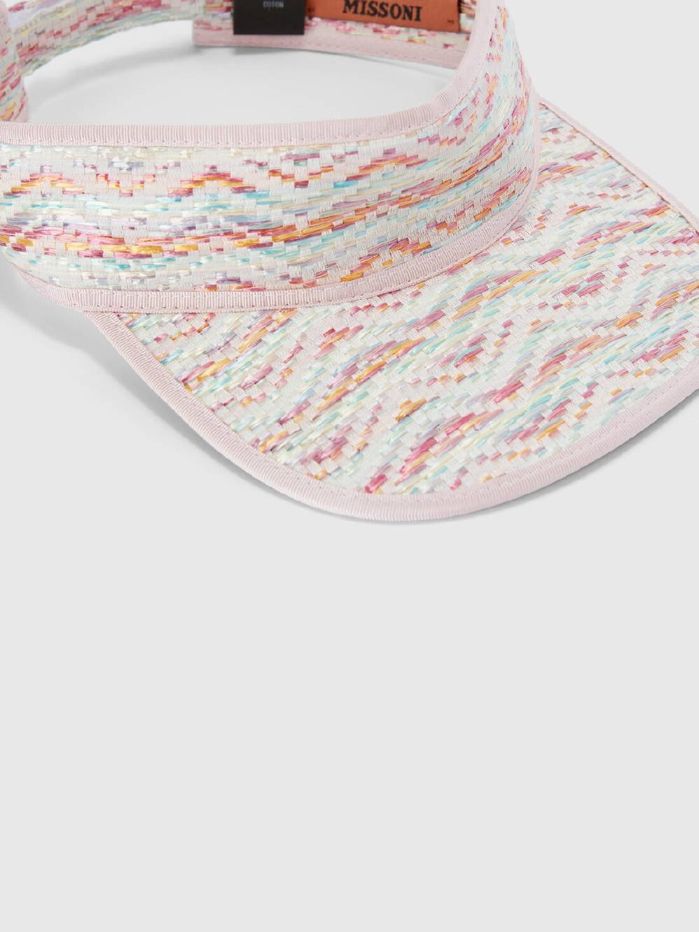 Missoni Cappello con visiera in viscosa e cotone chevron Saldi