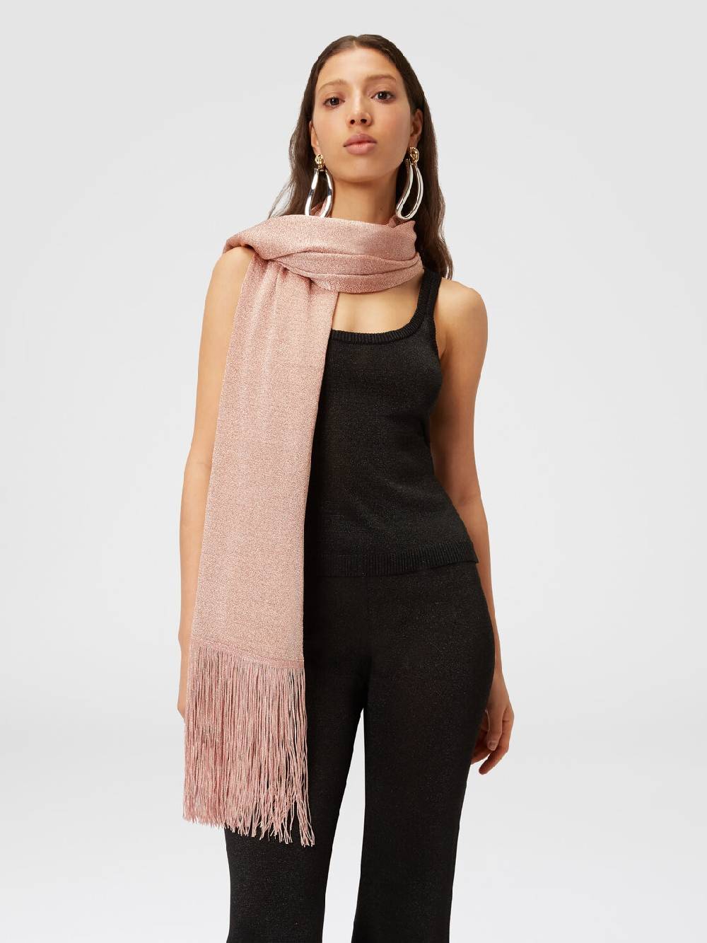 Missoni Stola in maglia di viscosa e nylon con frange Offerte