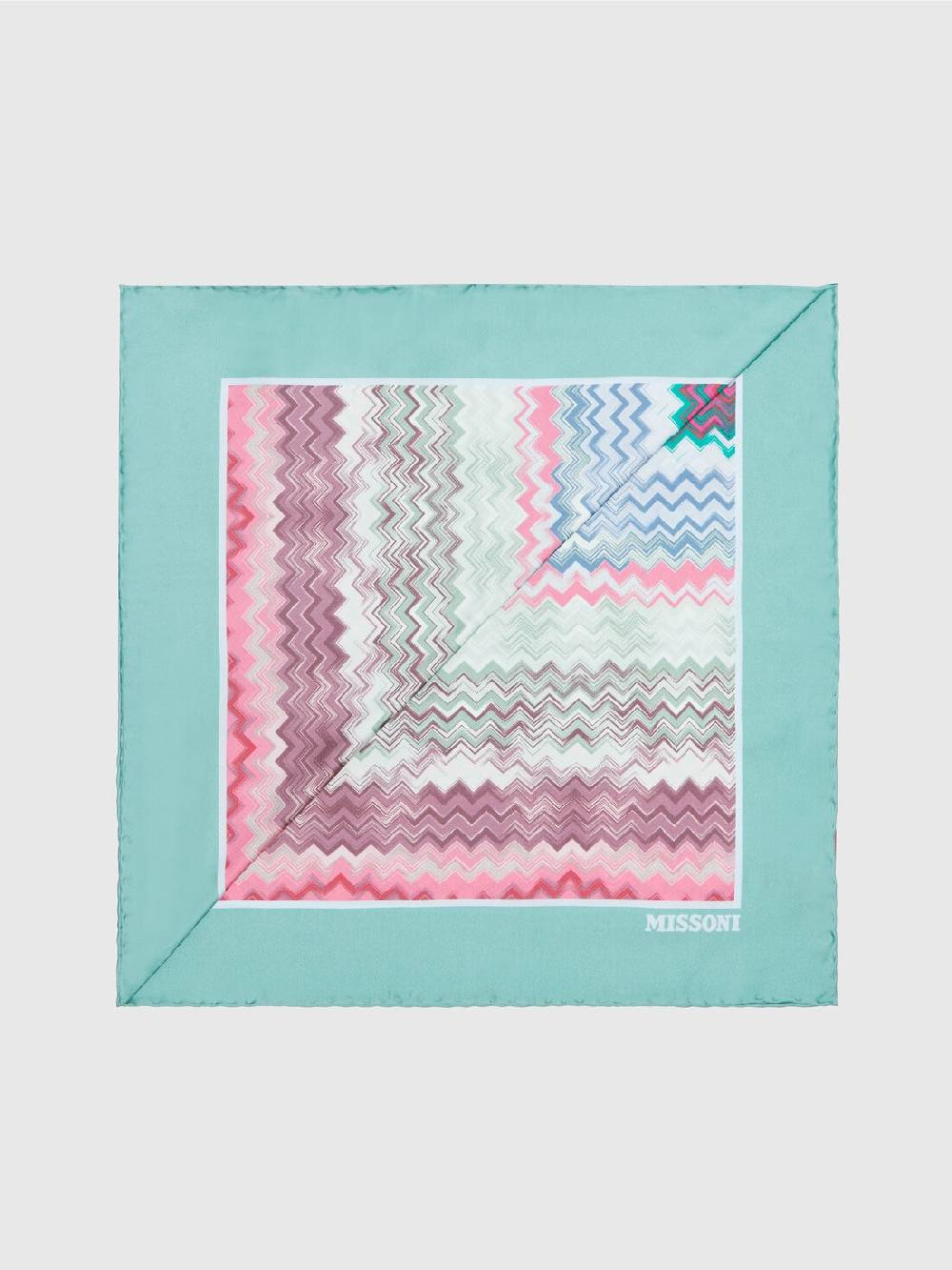 Missoni Foulard in seta con motivo zig zag Vendita Economica