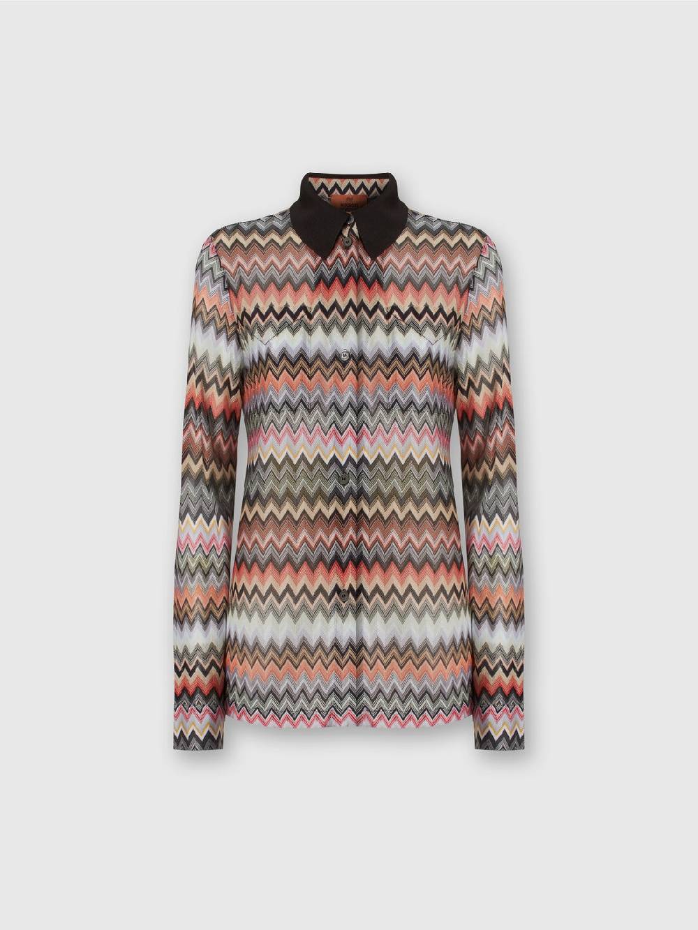 Missoni Camicia in cotone e viscosa zig zag Saldi Di Fabbrica