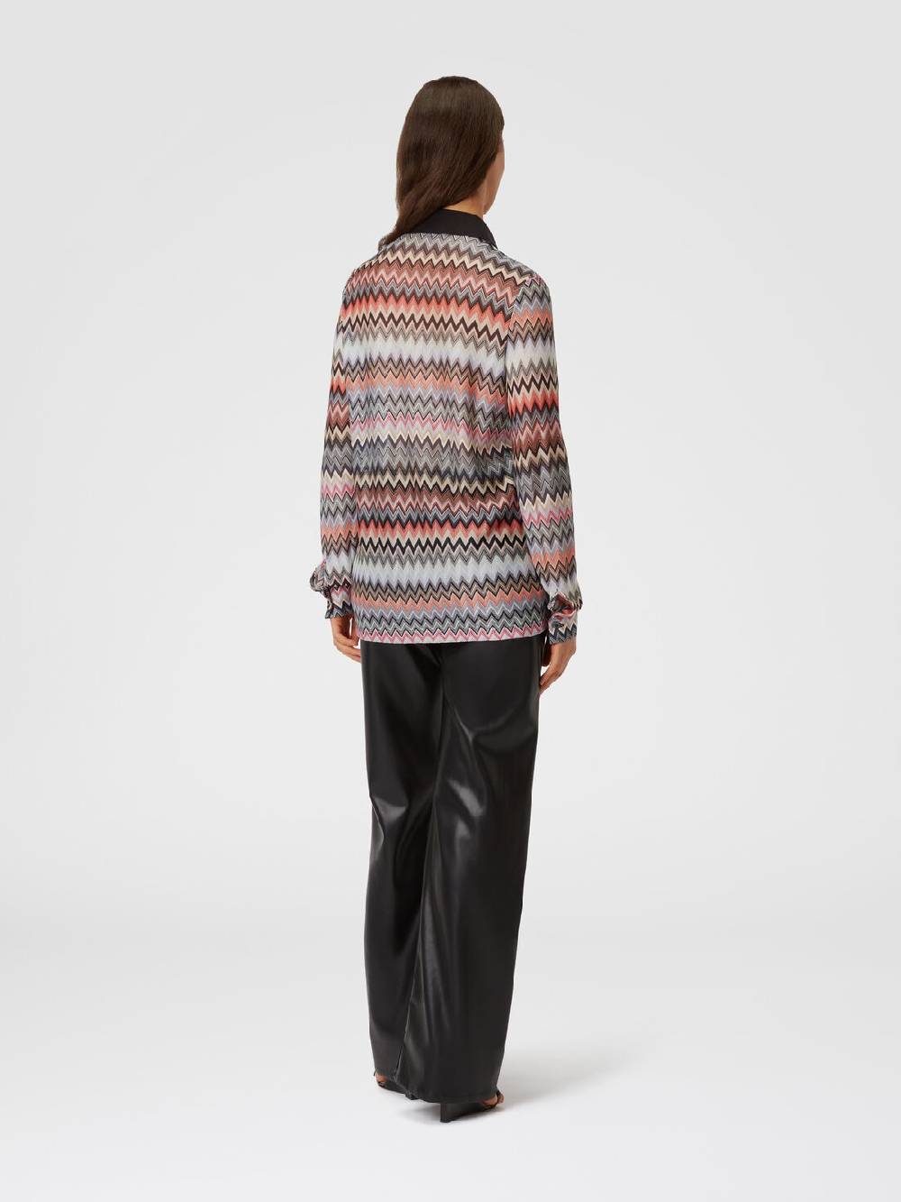 Missoni Camicia in cotone e viscosa zig zag Saldi Di Fabbrica