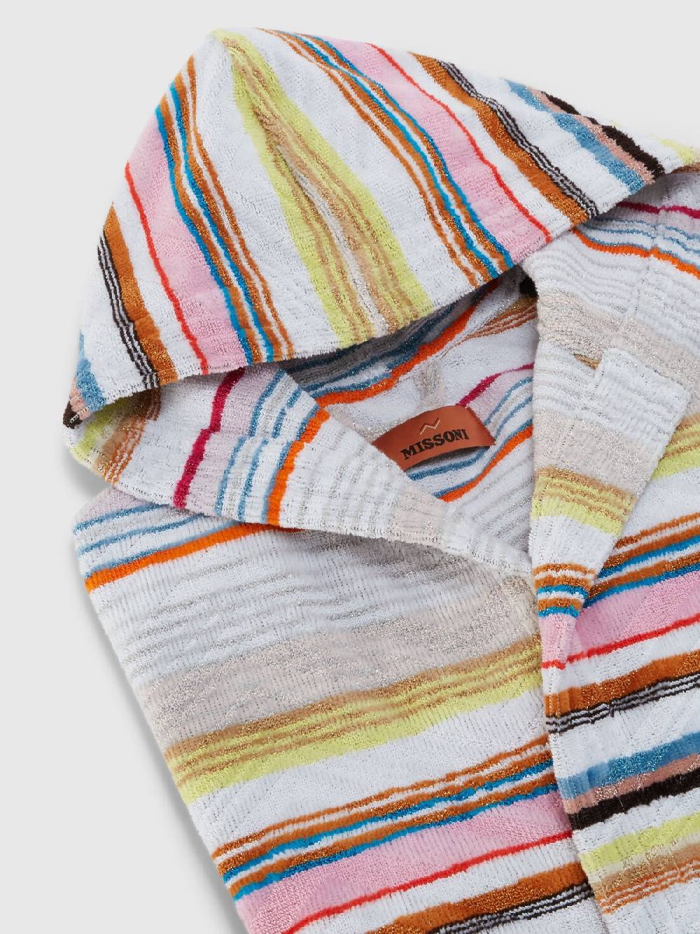Missoni Accappatoio corto Moonshadow in spugna di cotone con lurex In Saldo