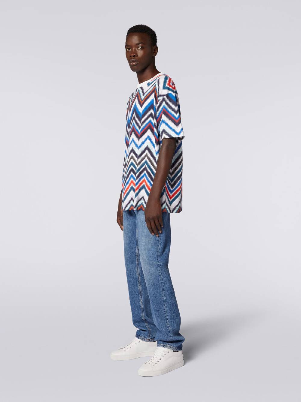 Missoni T-shirt oversize in cotone zig zag 2025