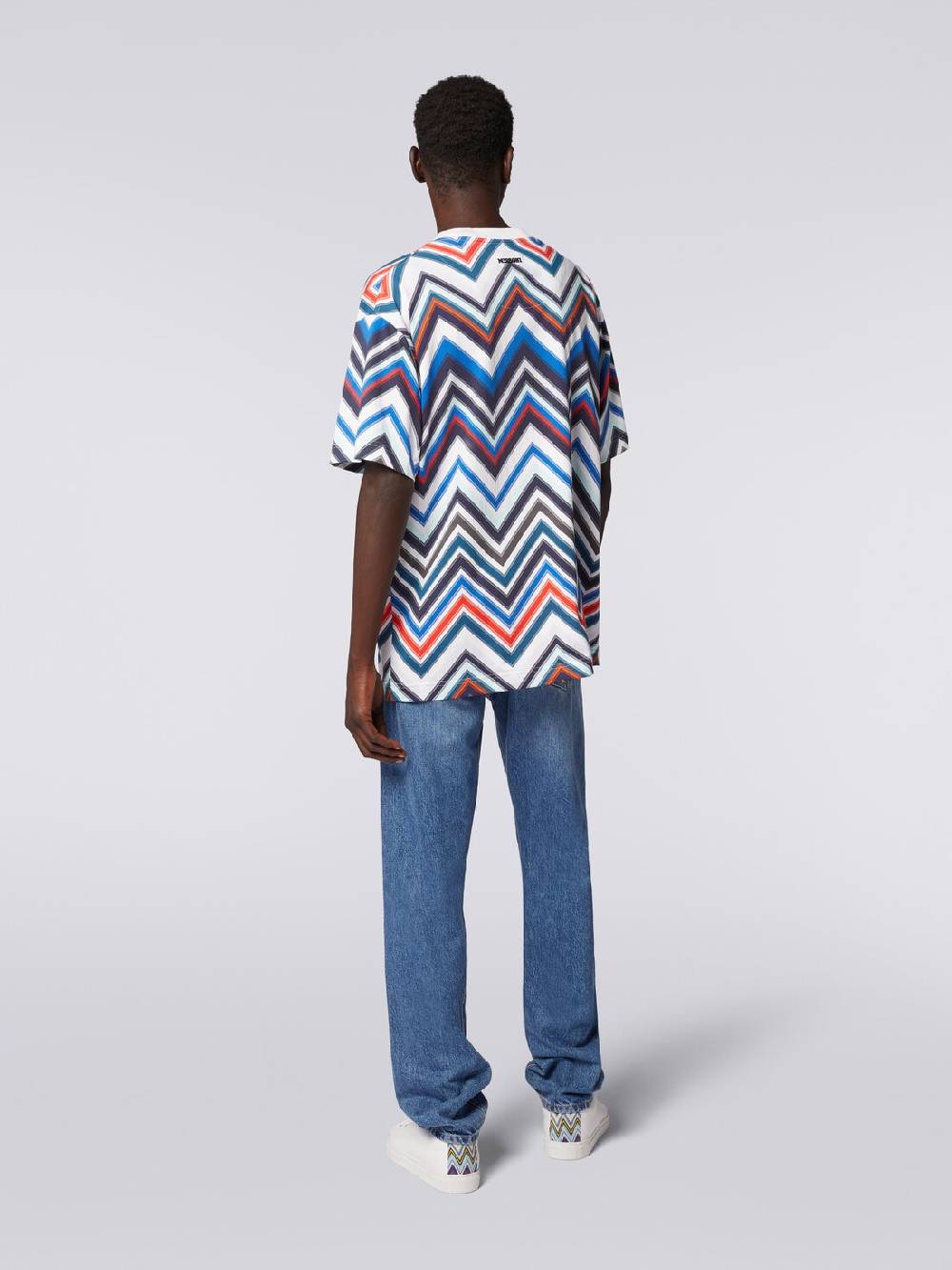 Missoni T-shirt oversize in cotone zig zag 2025