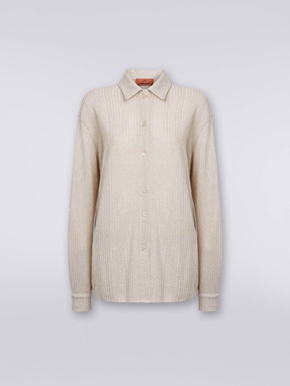 Missoni Camicia oversize in cotone e viscosa lamé Nuovo