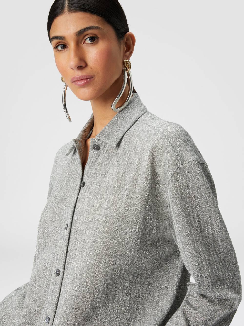 Missoni Camicia oversize in cotone e viscosa lamé Qualità
