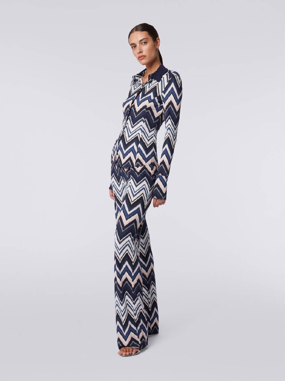 Missoni Camicia in viscosa con stampa zig zag Spedizione Gratuita