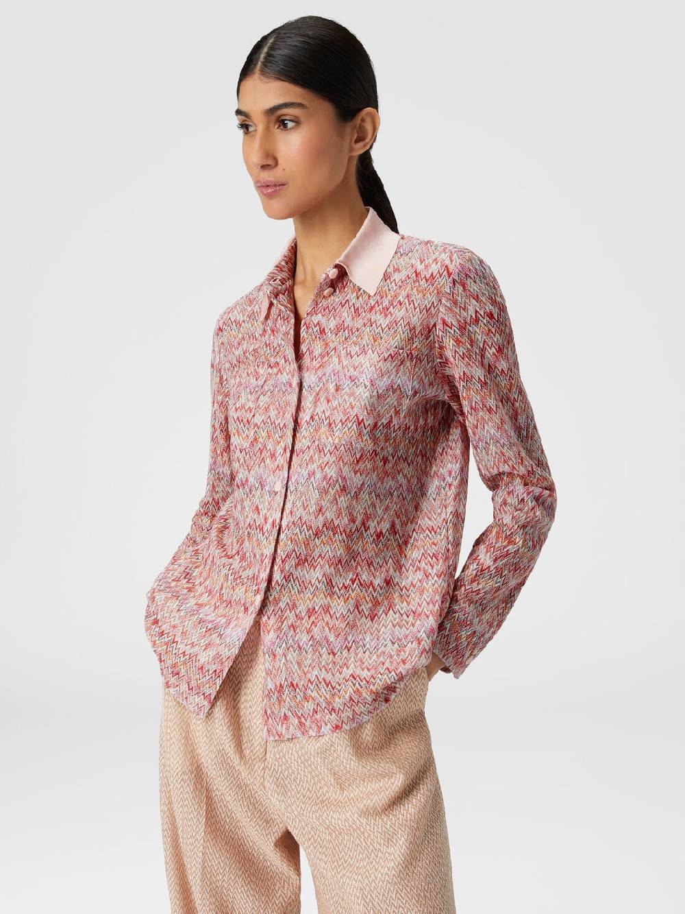 Missoni Camicia in misto viscosa lamé Solo un giorno rimasto