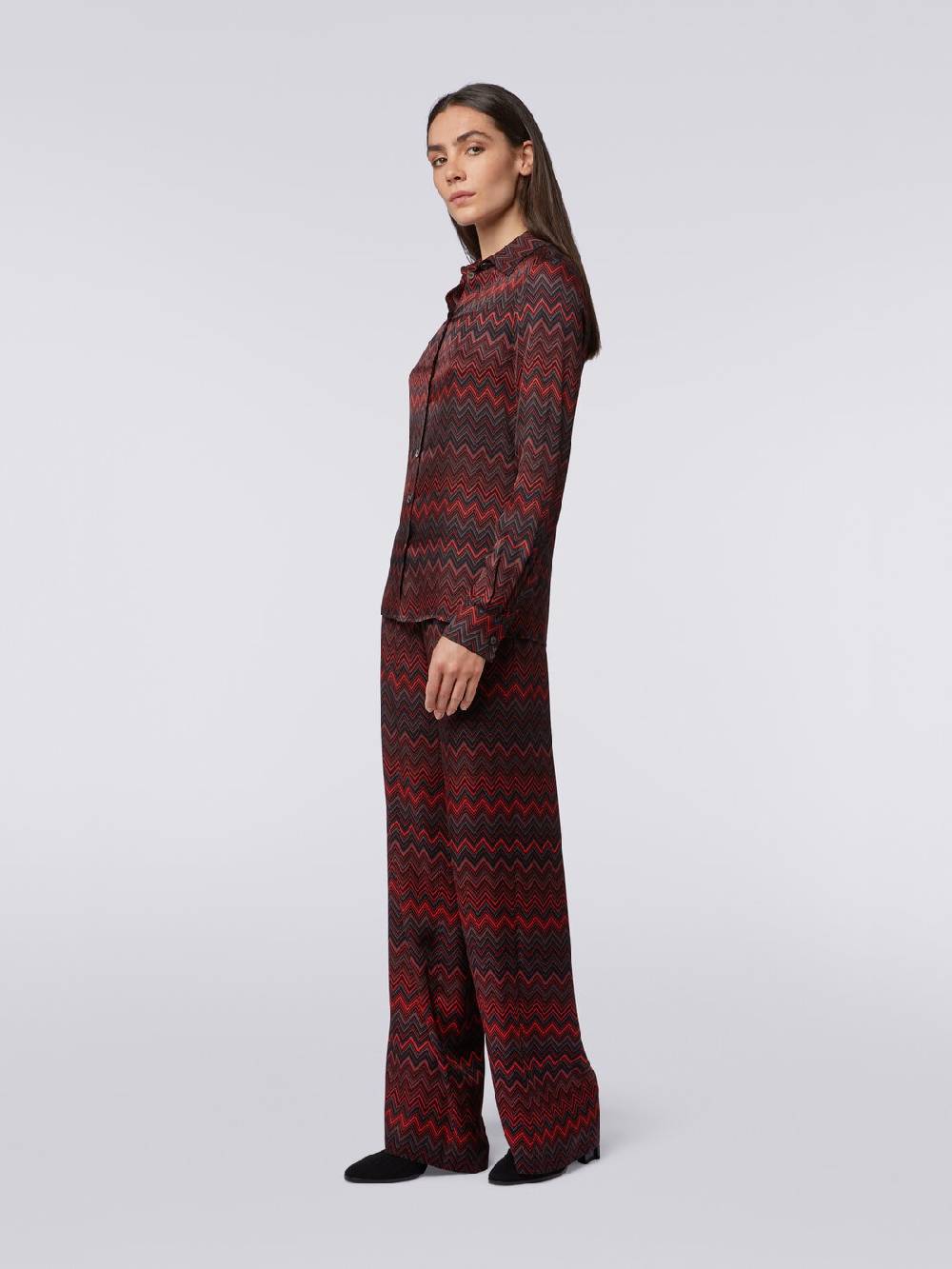 Missoni Camicia in viscosa jacquard a zig zag Soddisfazione Garantita