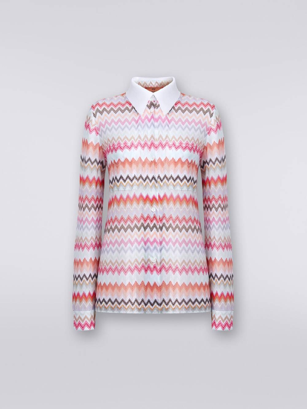 Missoni Camicia in cotone e viscosa zig zag Qualità Garantita