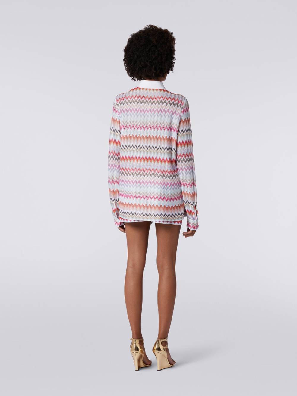 Missoni Camicia in cotone e viscosa zig zag Qualità Garantita