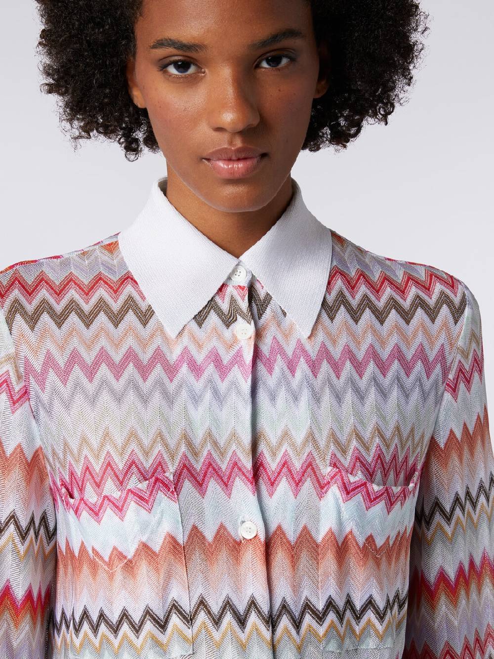 Missoni Camicia in cotone e viscosa zig zag Qualità Garantita