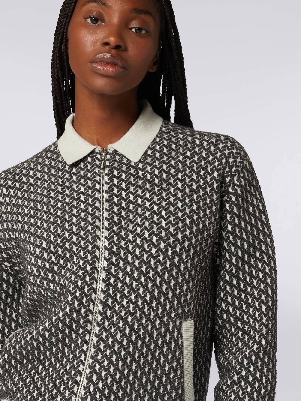 Missoni Bomber in cotone e nylon con zip Acquista Ora