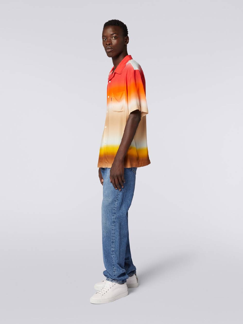 Missoni Camicia a maniche corte in viscosa dégradé Fino Al -60%