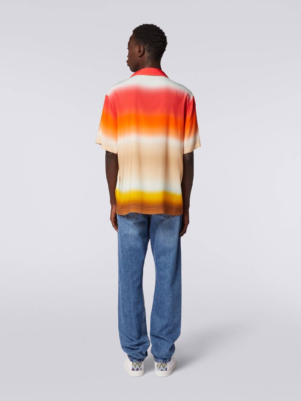 Missoni Camicia a maniche corte in viscosa dégradé Fino Al -60%