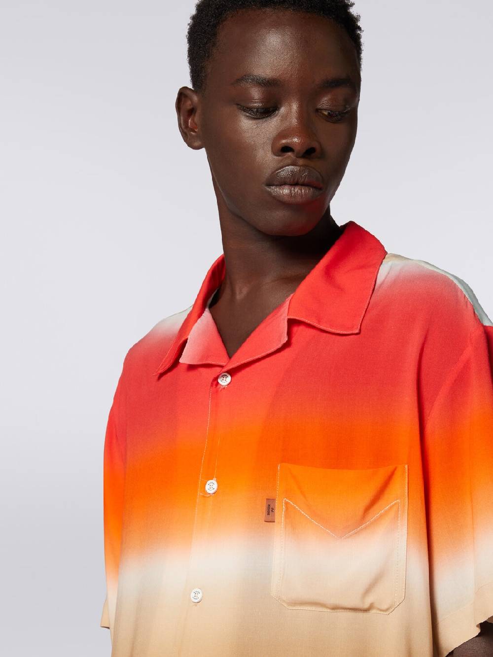 Missoni Camicia a maniche corte in viscosa dégradé Fino Al -60%