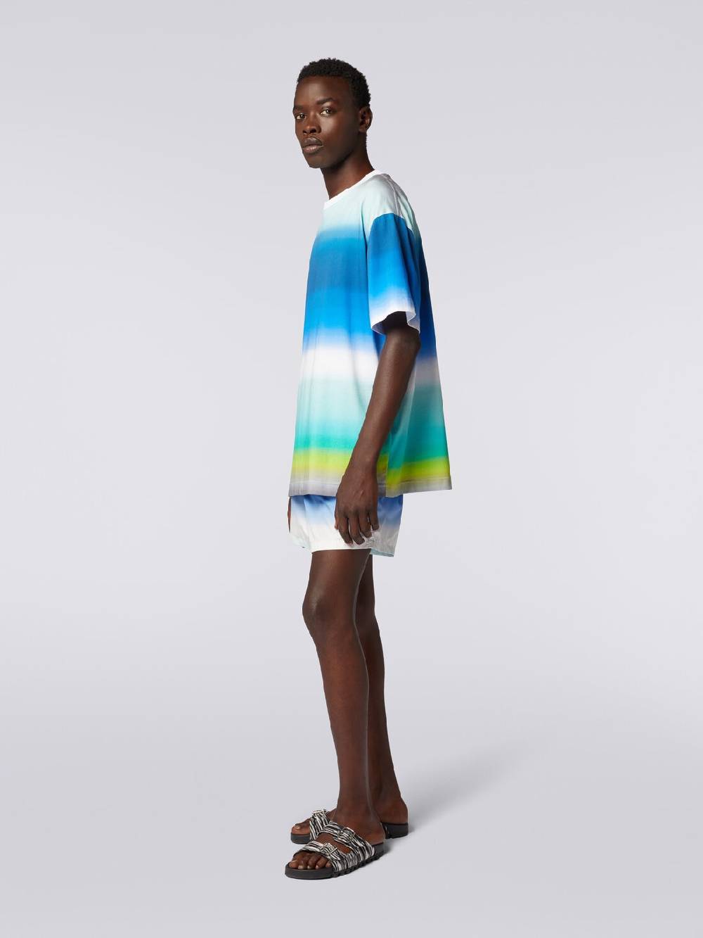 Missoni T-shirt oversize in cotone con stampa dégradé Affare Del Giorno