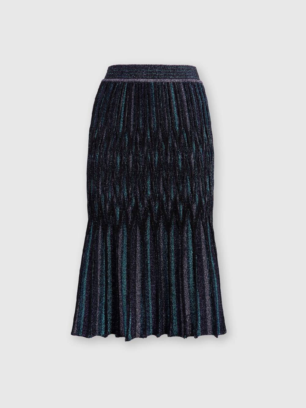 Missoni Gonna midi svasata motivo diamante lamé Presa