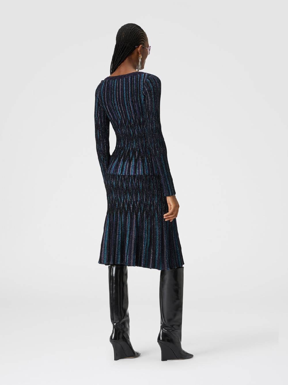 Missoni Gonna midi svasata motivo diamante lamé Presa