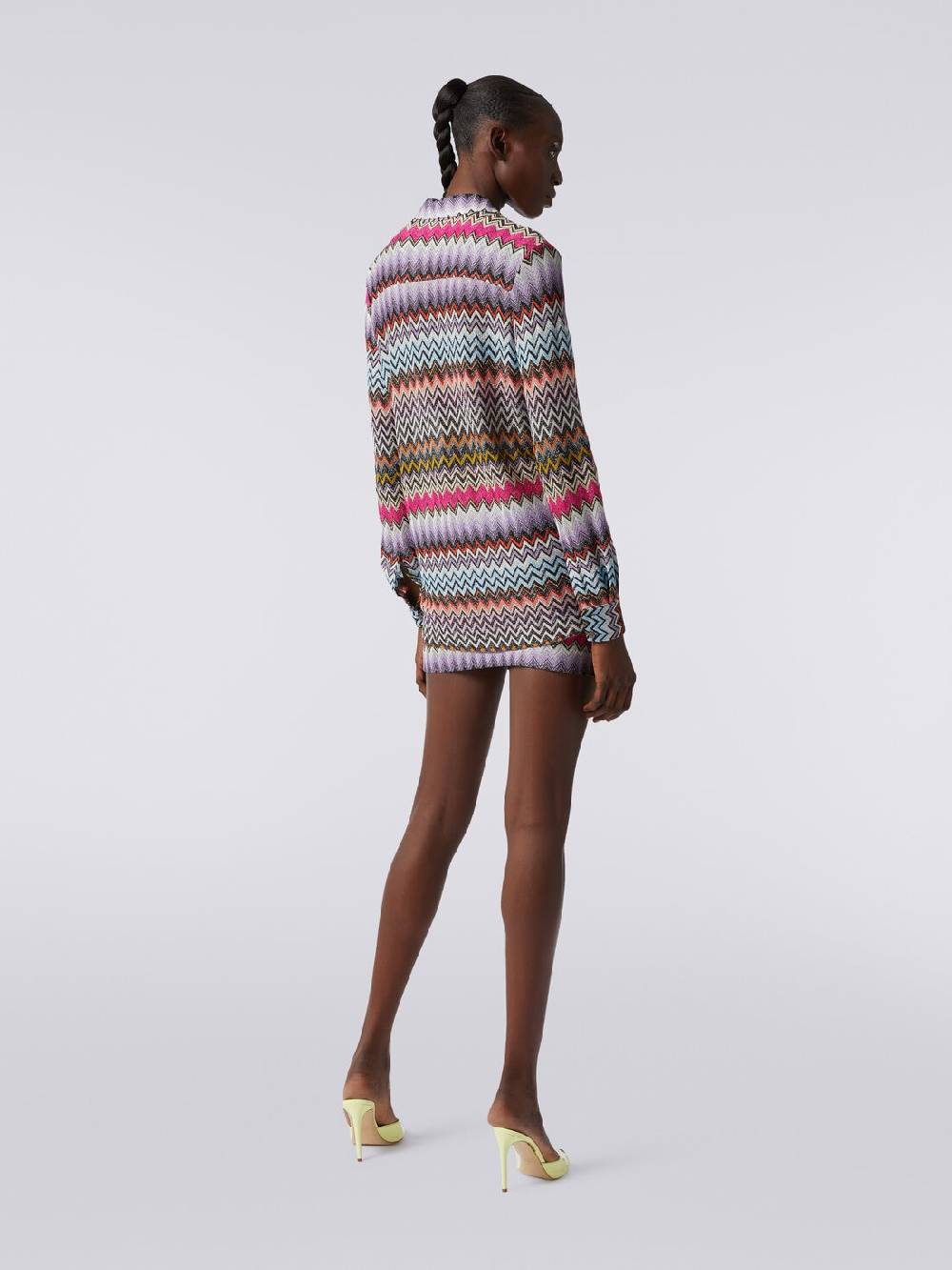 Missoni Camicia in maglia di viscosa chevron con lurex Sconto