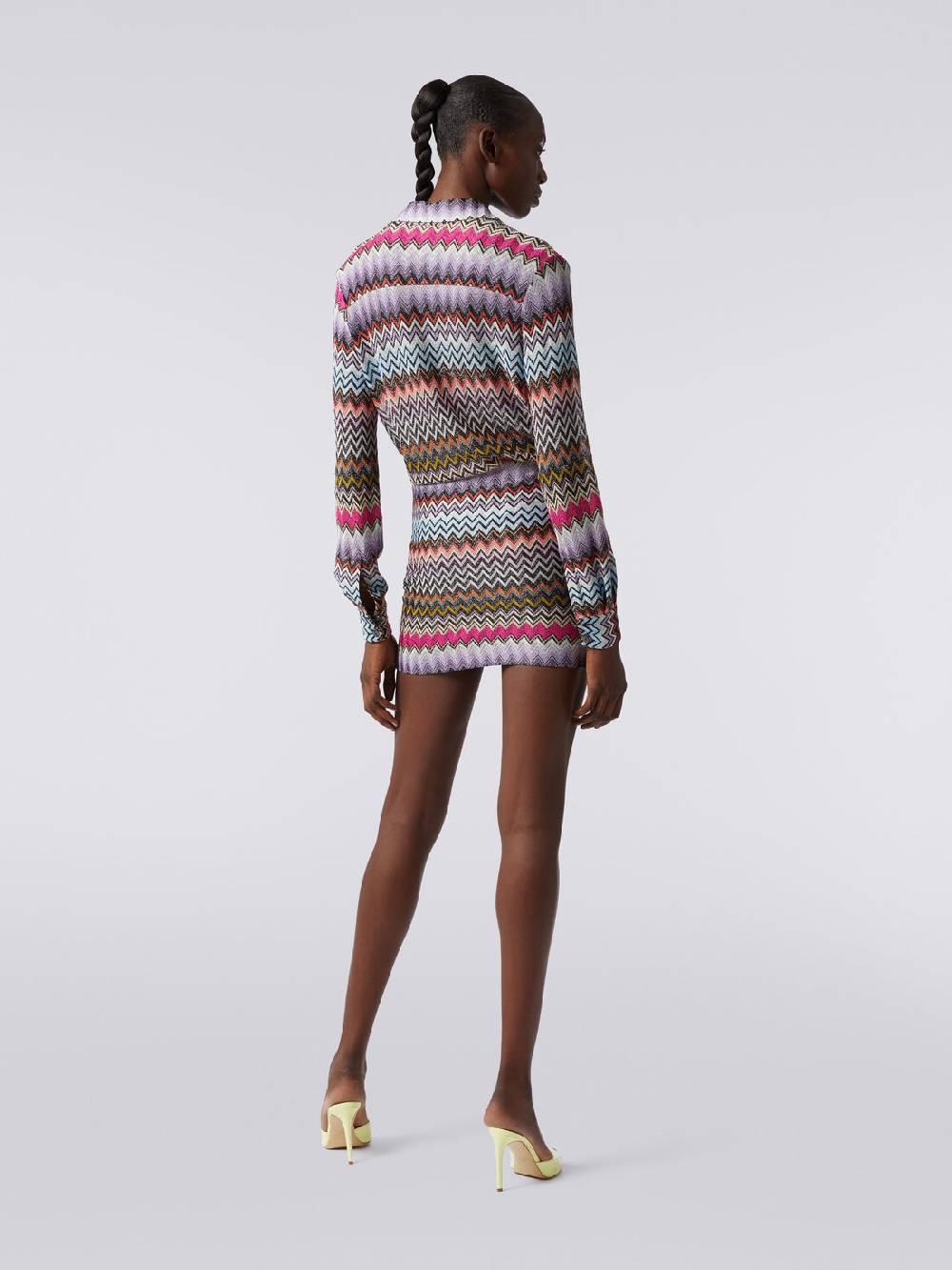 Missoni Minigonna in viscosa zig zag con lurex Offerta