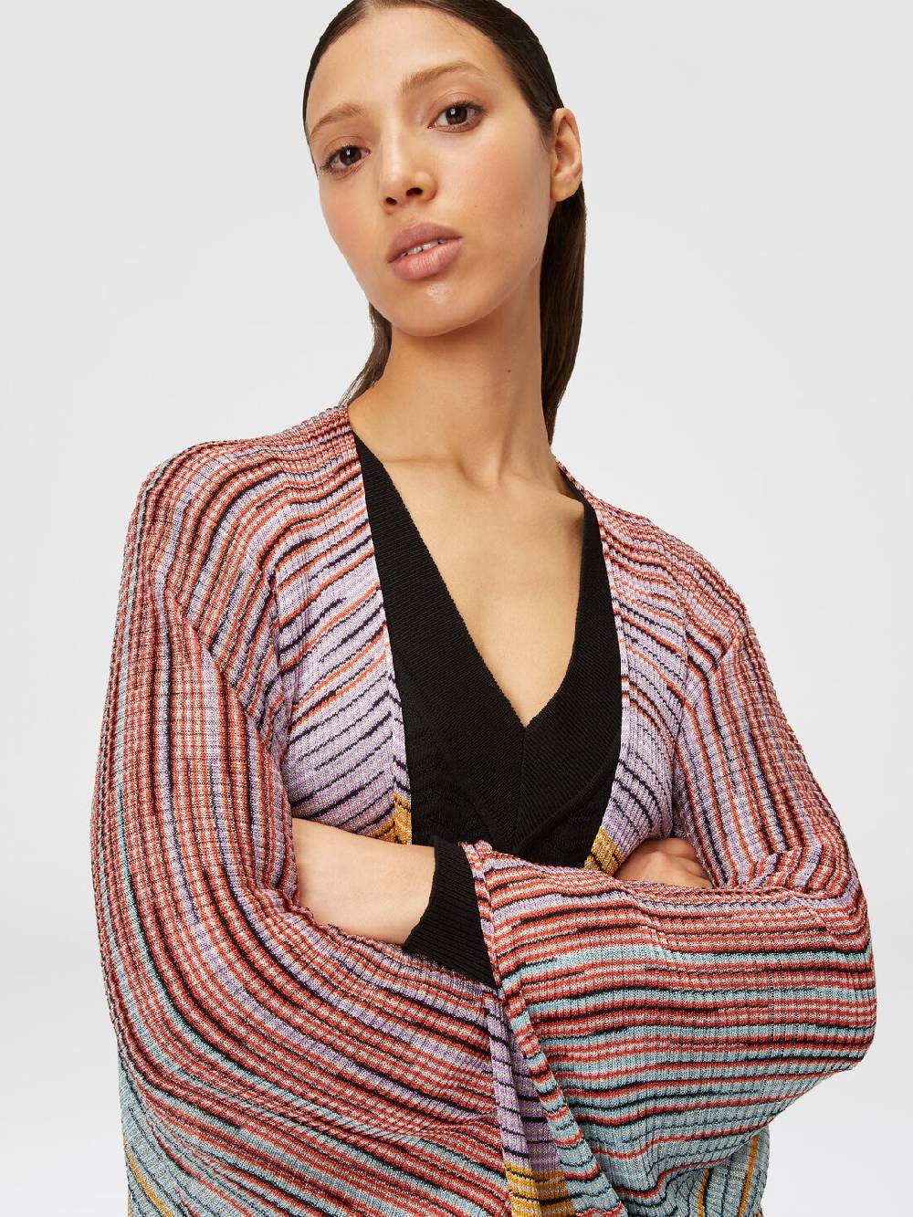 Missoni Mantella in maglia di misto viscosa fiammata In Vendita