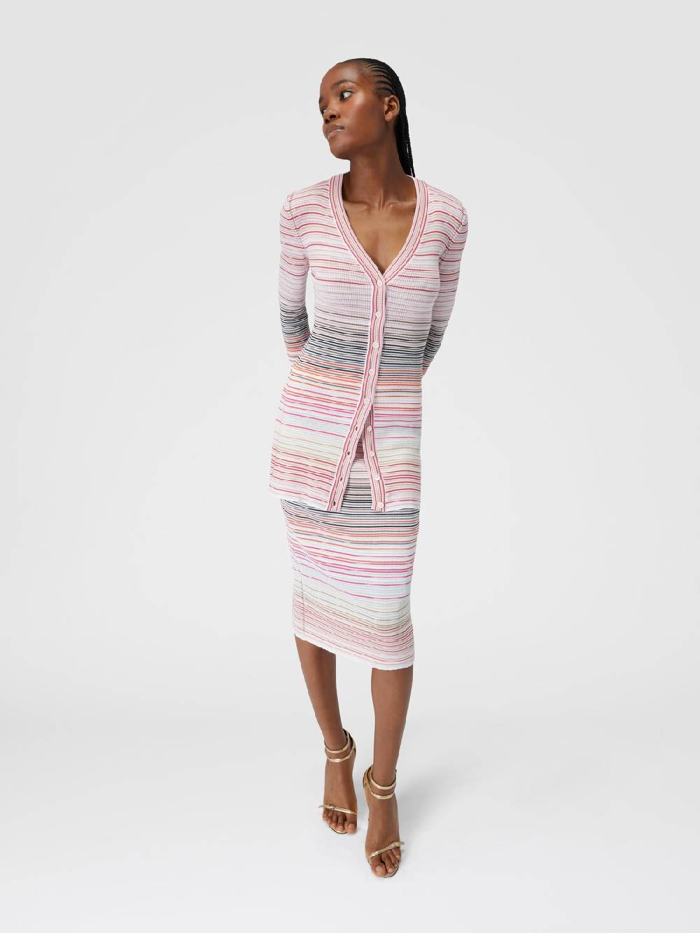 Missoni Cardigan in cotone e viscosa a righe Hotsell