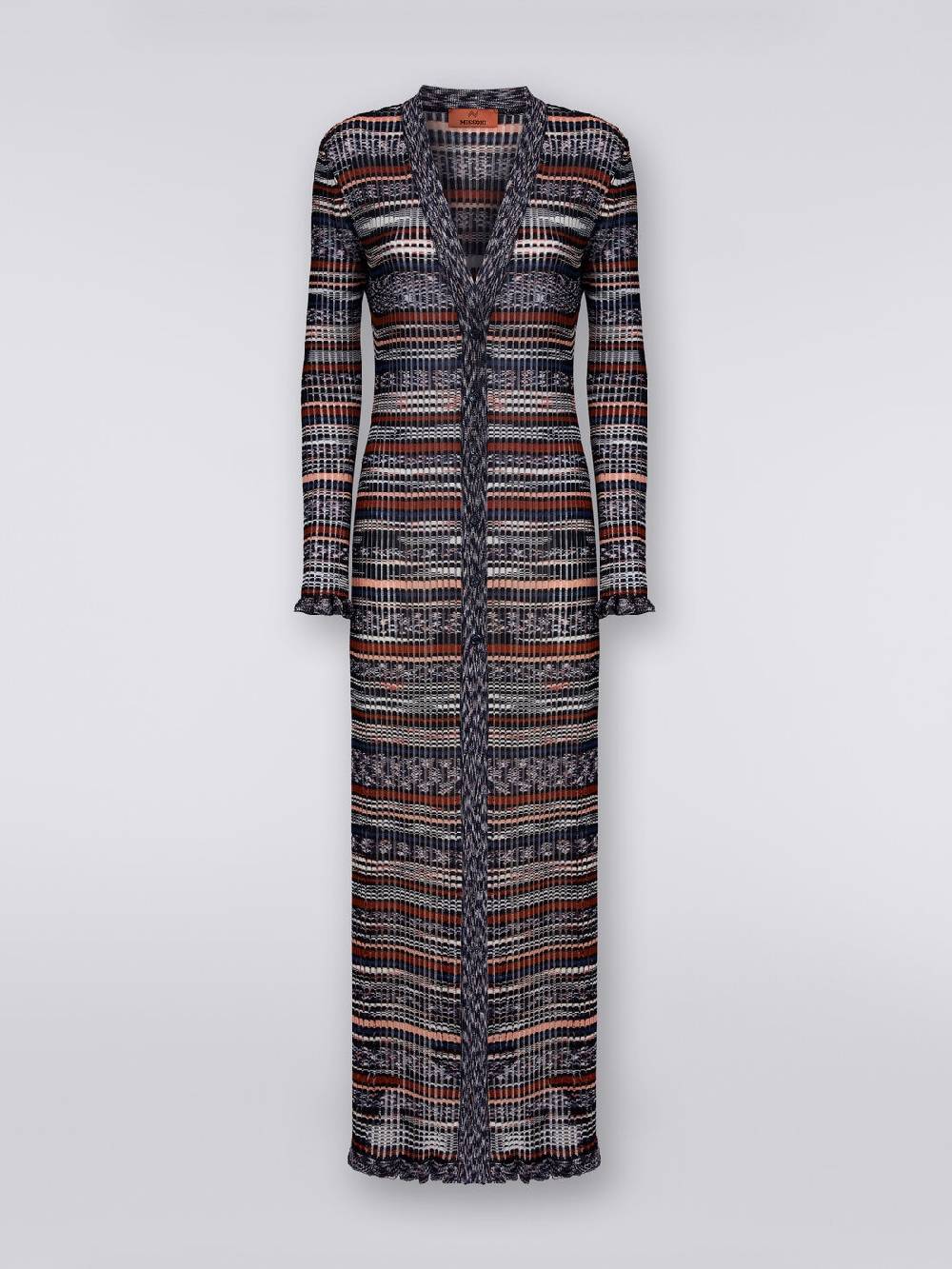 Missoni Cardigan lungo a costine in viscosa fiammata I Più Venduti