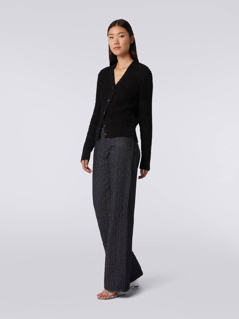 Missoni Cardigan in cotone con nervature verticali a rilievo In Saldo