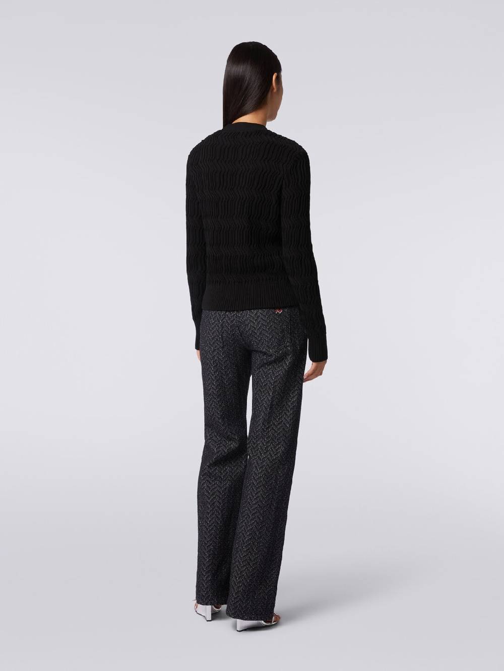 Missoni Cardigan in cotone con nervature verticali a rilievo In Saldo