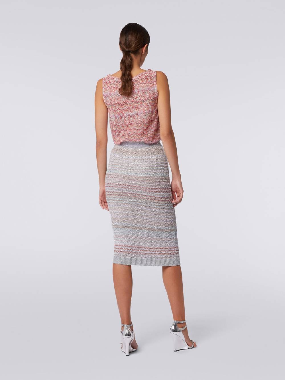 Missoni Gonna midi in misto viscosa con paillettes Nuova