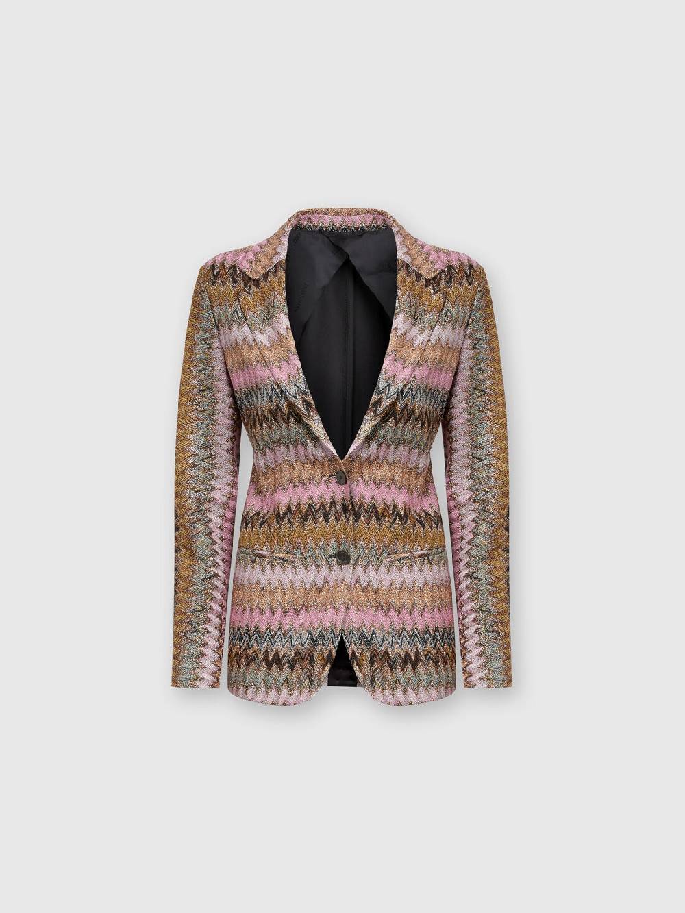 Missoni Blazer in maglia di viscosa chevron lamé Italia