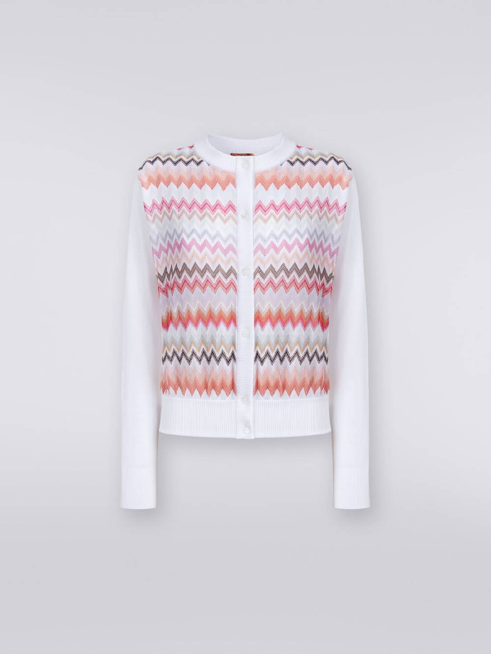 Missoni Cardigan corto in viscosa chevron Promozione