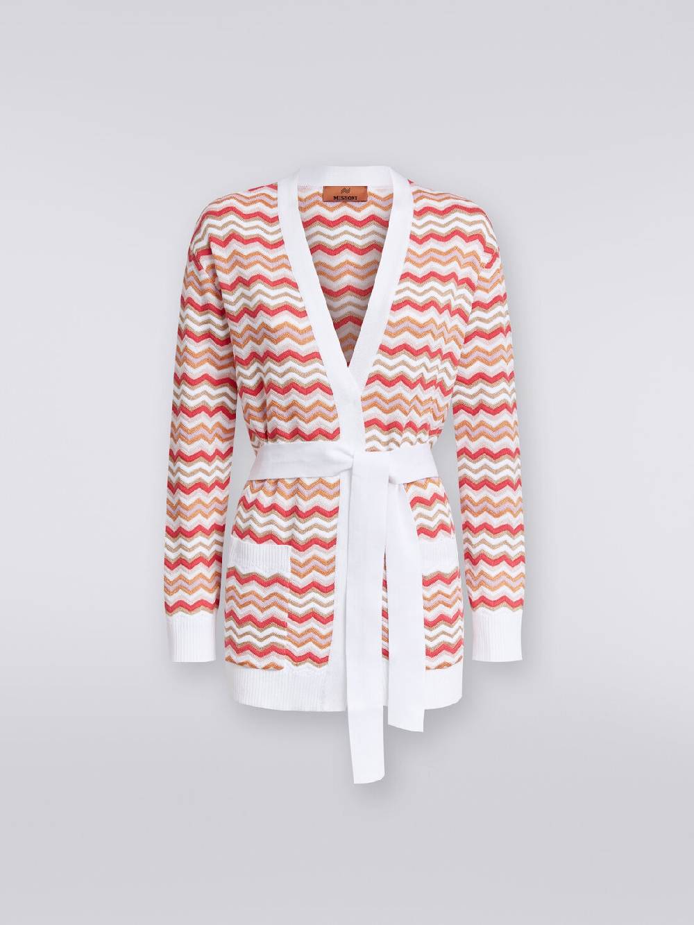 Missoni Cardigan in maglia di cotone e viscosa zig zag Spedizione Gratuita