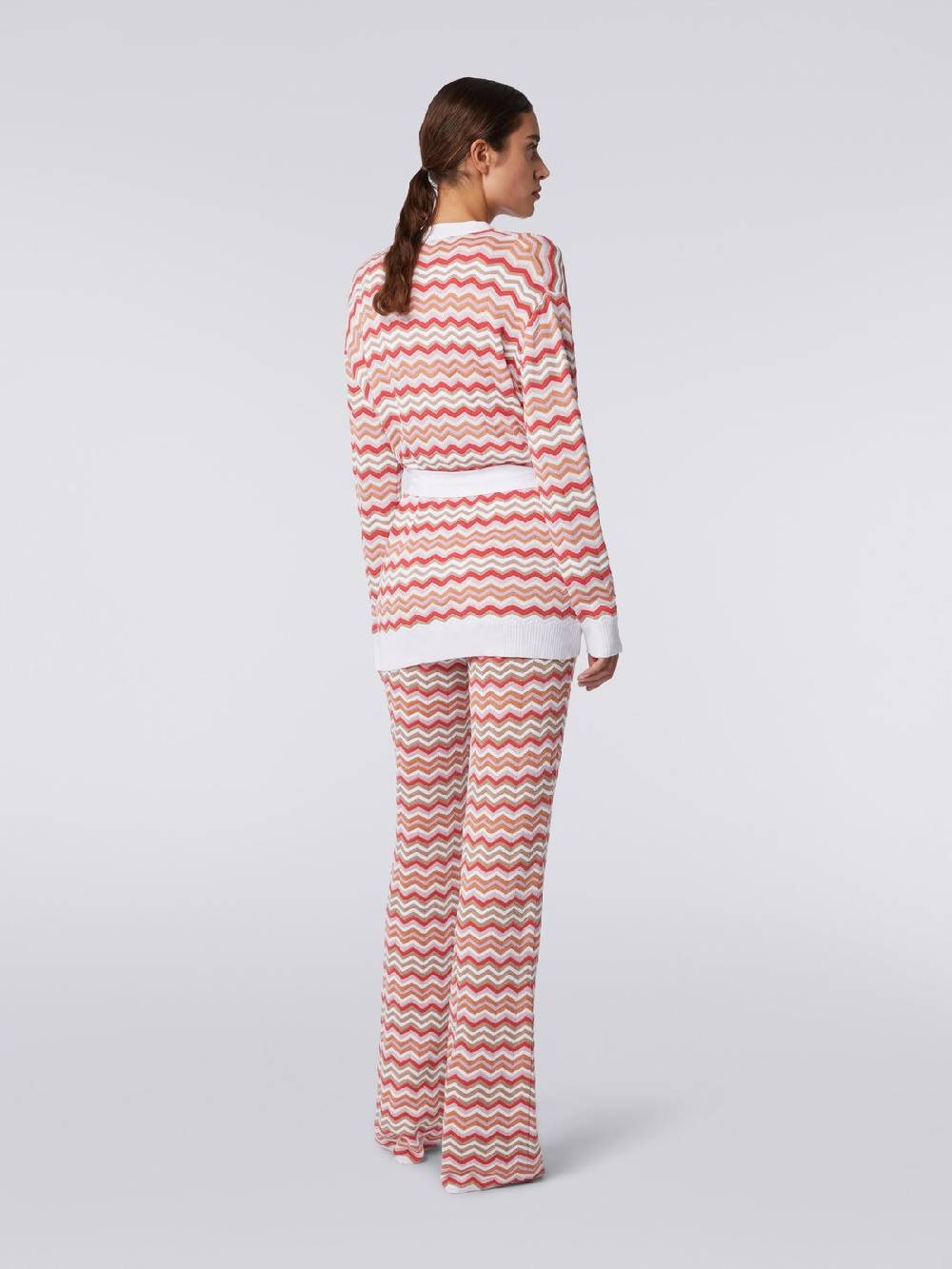 Missoni Cardigan in maglia di cotone e viscosa zig zag Spedizione Gratuita