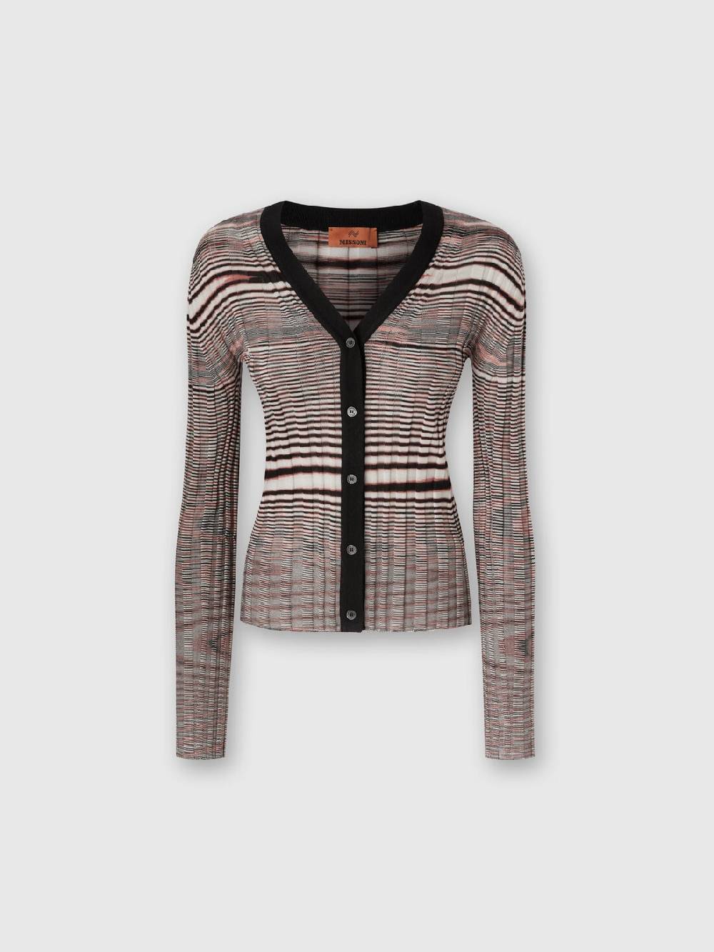Missoni Cardigan a costine in cashmere e seta fiammata Pezzi Unici