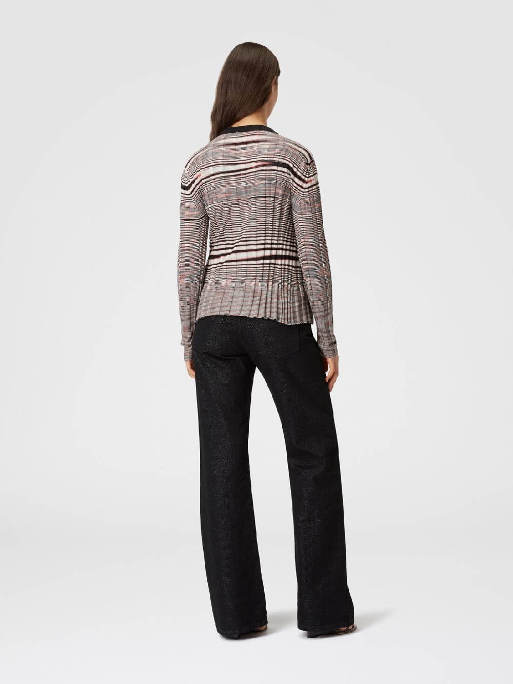 Missoni Cardigan a costine in cashmere e seta fiammata Pezzi Unici