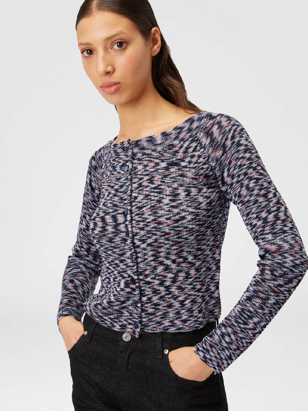Missoni Cardigan corto in misto viscosa fiammata Qualità Garantita