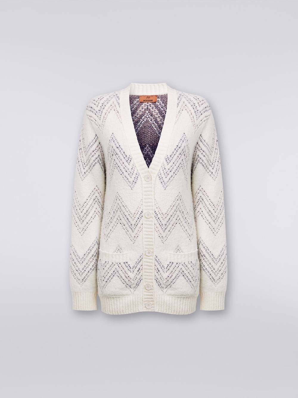 Missoni Cardigan oversize in misto cotone zig zag Negozi Online