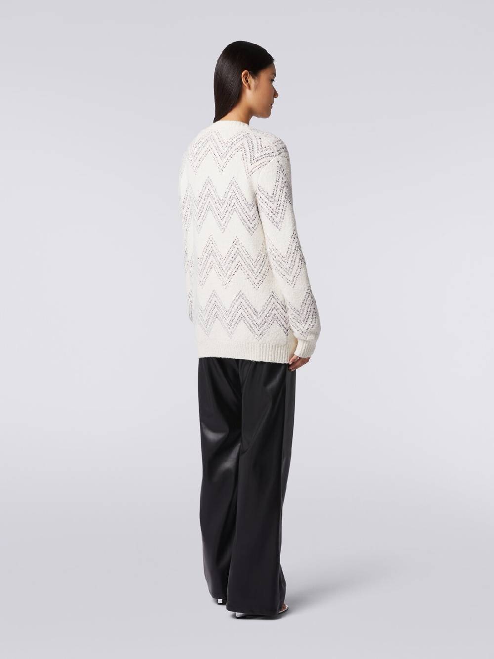 Missoni Cardigan oversize in misto cotone zig zag Negozi Online