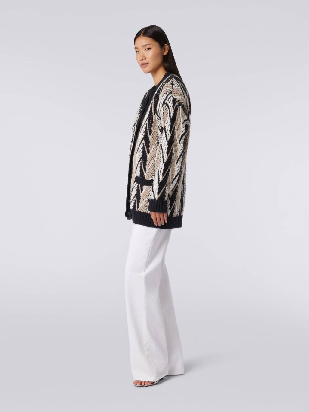 Missoni Cardigan in misto cotone zig zag Acquista Ora