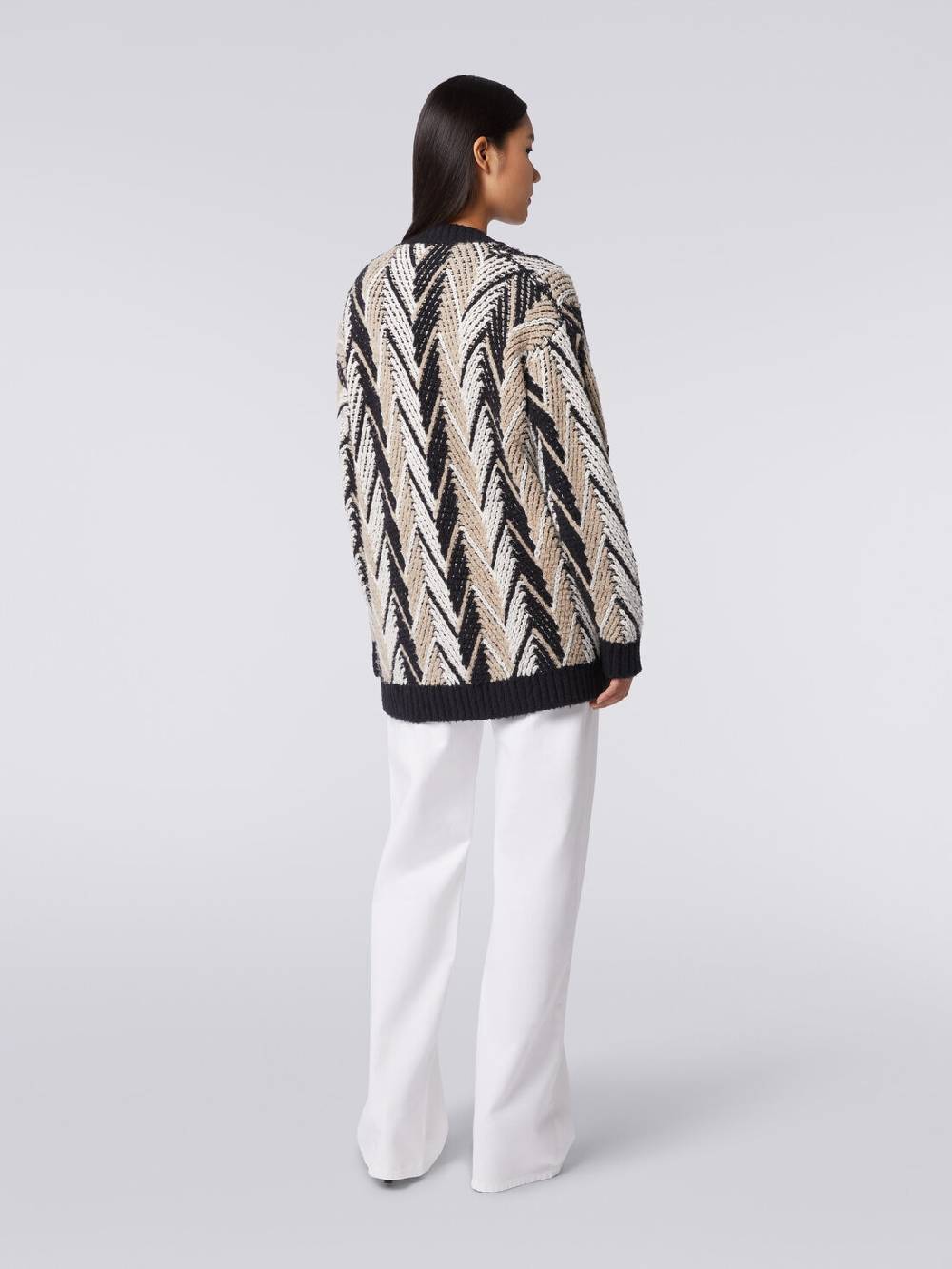 Missoni Cardigan in misto cotone zig zag Acquista Ora